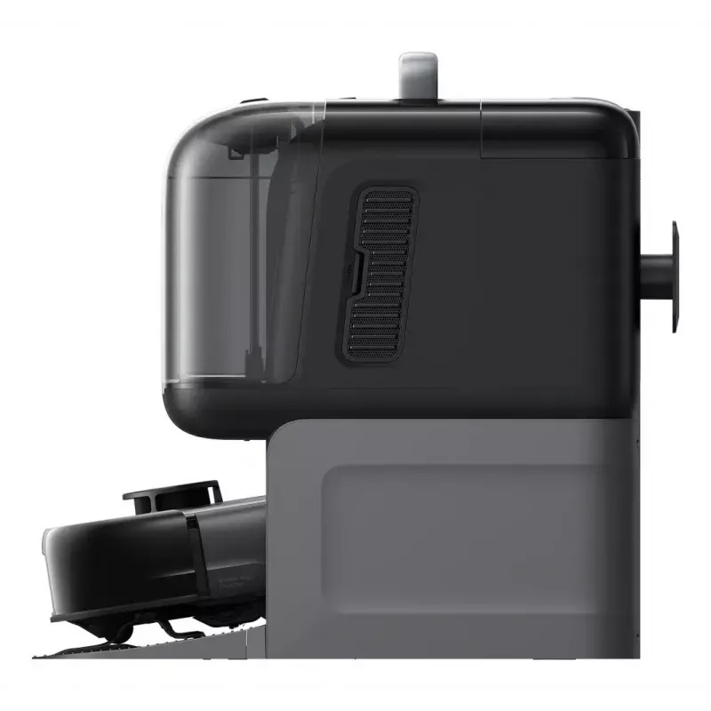 Robotputekļsūcējs un mazgājamā lupata Eufy Omni E28 — 3 L putekļu, 2,5 L ūdens, 5200 mAh akumulators, melns