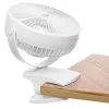 Uzlādējams piespraužams galda ventilators Adler AD 7342 — 15,5 cm, 3 ātrumi, oscilācija, 5 W