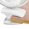 Uzlādējams piespraužams galda ventilators Adler AD 7342 — 15,5 cm, 3 ātrumi, oscilācija, 5 W