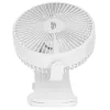 Uzlādējams piespraužams galda ventilators Adler AD 7342 — 15,5 cm, 3 ātrumi, oscilācija, 5 W