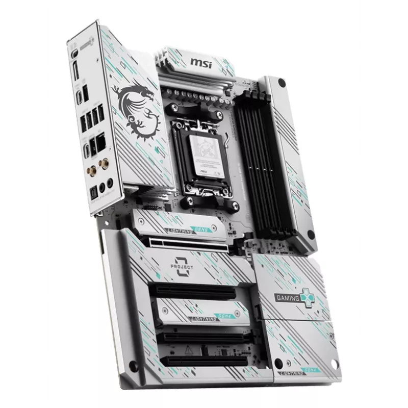 Mātesplate MSI B850 GAMING PLUS WIFI PZ — AMD B850, Socket AM5, ATX, DDR5, 4x DIMM, 3x M.2, Wi‑Fi, Bluetooth