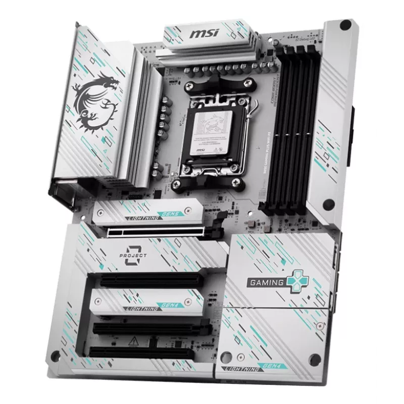 Mātesplate MSI B850 GAMING PLUS WIFI PZ — AMD B850, Socket AM5, ATX, DDR5, 4x DIMM, 3x M.2, Wi‑Fi, Bluetooth