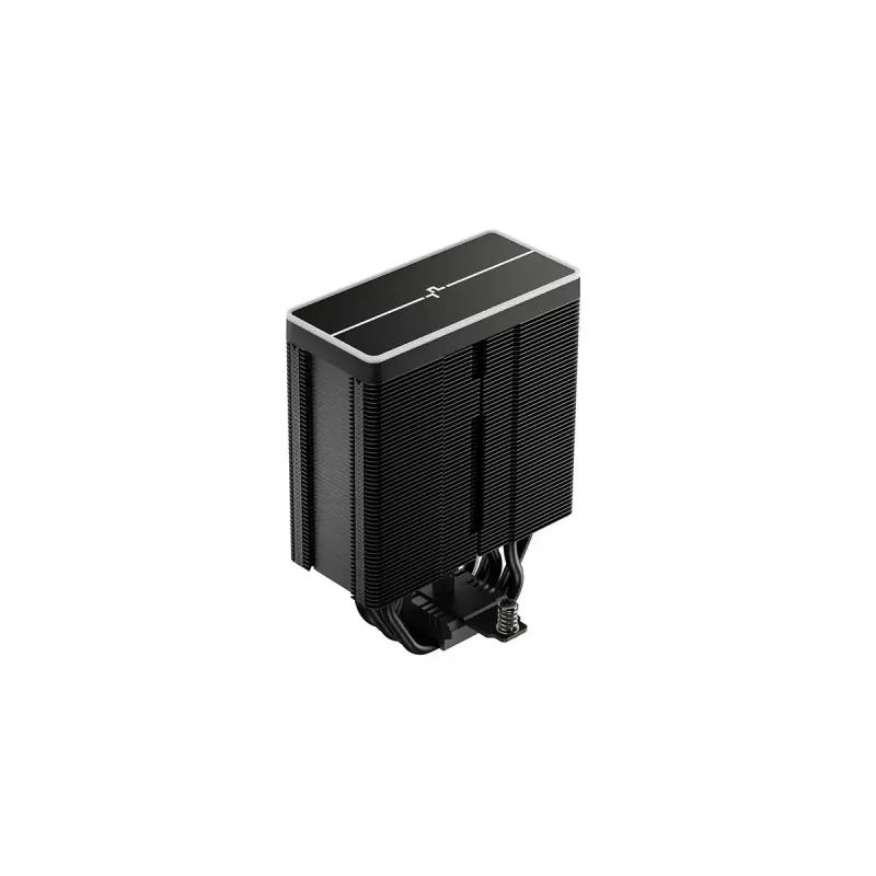 CPU dzesētājs DeepCool AG500 BK ARGB V2 — torņa dzesētājs Intel un AMD ligzdām, sakrautu ribu radiators, ARGB apgaismojums
