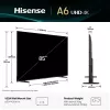 Hisense 85A6Q televizors 2,16 m (85 collas) 4K Ultra HD viedtelevizors Wi-Fi melns 400 cd/m²