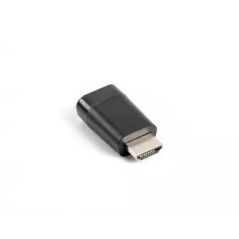 VGA uz HDMI dzimuma pārveidotāja adapteris LANBERG AD-0016-BK, VGA (vīrišķais) uz HDMI (sievišķais), melns