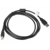 USB 2.0 kabelis LANBERG CA-USBA-11CC-0018-BK 1,8 m, USB A uz USB B, melns, 480 Mbps
