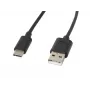 USB kabelis LANBERG CA-USBO-10CC-0018-BK USB 2.0, USB A (vīriešu) uz USB C (vīriešu), 1,8 m, melns