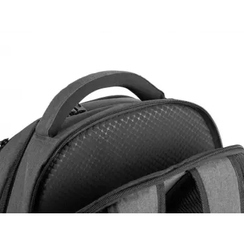 City mugursoma NATEC NTO-2226 — poliesters, 160×325×465 mm, melna/pelēka