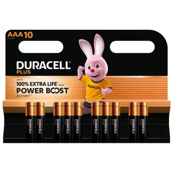 Duracell Plus vienreizlietojamā baterija AAA sārma