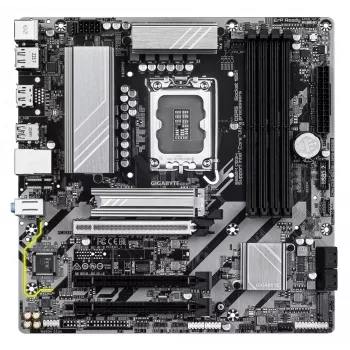 Mātesplate GIGABYTE B860M DS3H — Intel Core Ultra sērijas CPU, 5+1+2+1 fāžu VRM, līdz 9066MHz DDR5, 1xPCIe 5.0 + 1xPCIe 4.0 M.2, 2.5GbE LAN, USB 3.2 Gen 2