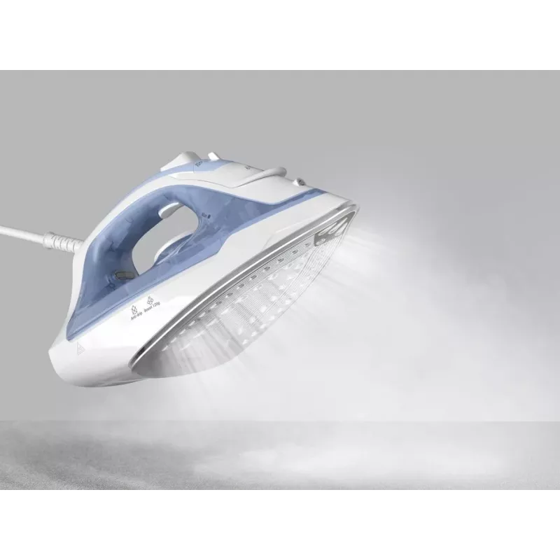 Tefal Virtuo 30 FV2C41E0 gludeklis Dry & Steam gludeklis Keramiskā zole 2000 W Zils, Balts