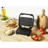 Kontaktgrils Tefal Inicio Compact GC270D10 — taisnstūra formas, 1000 W, restes augšdaļa, melns/nerūsējošais tērauds