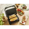 Kontaktgrils Tefal Inicio Compact GC270D10 — taisnstūra formas, 1000 W, restes augšdaļa, melns/nerūsējošais tērauds