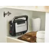 Kontaktgrils Tefal Inicio Compact GC270D10 — taisnstūra formas, 1000 W, restes augšdaļa, melns/nerūsējošais tērauds