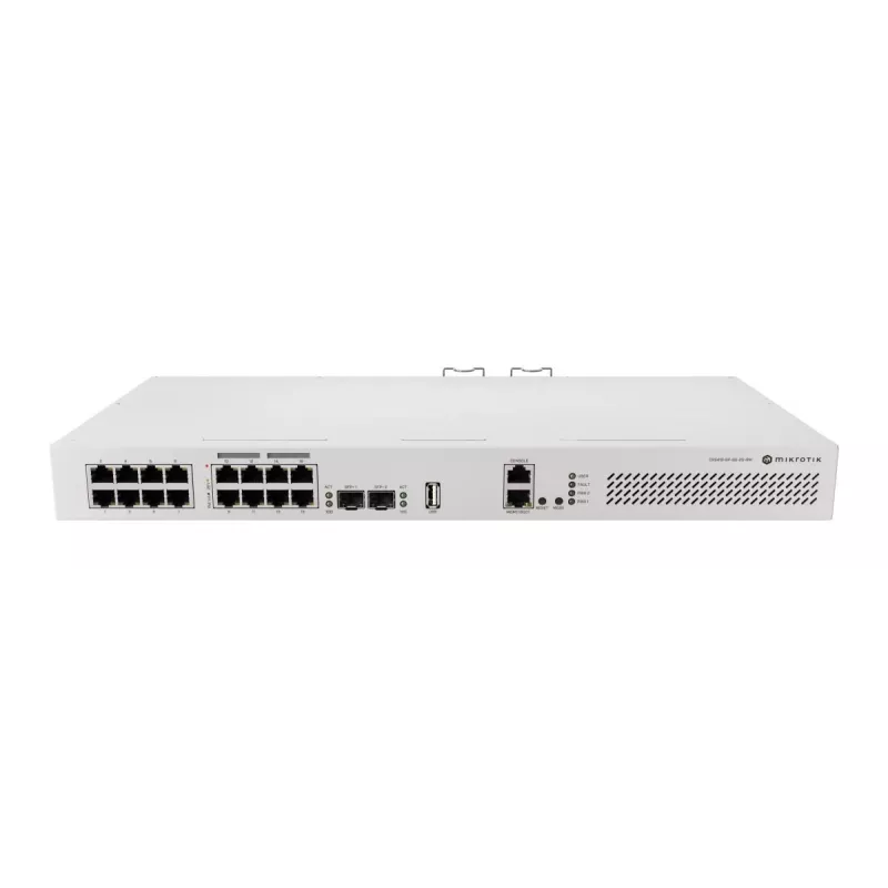 Mikrotik CRS418-8P-8G-2S+RM Cloud Router Switch L2/L3 Gigabit Ethernet PoE 1U