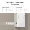 Tīkla raidītājs un uztvērējs TP‑LINK BE3600 2882 Mbit/s, divu joslu 2.4/5 GHz, 1× RJ‑45, balts