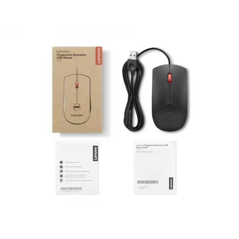 Lenovo 4Y51S24029 pele Office Ambidextrous USB Type-A Optical 2000 DPI