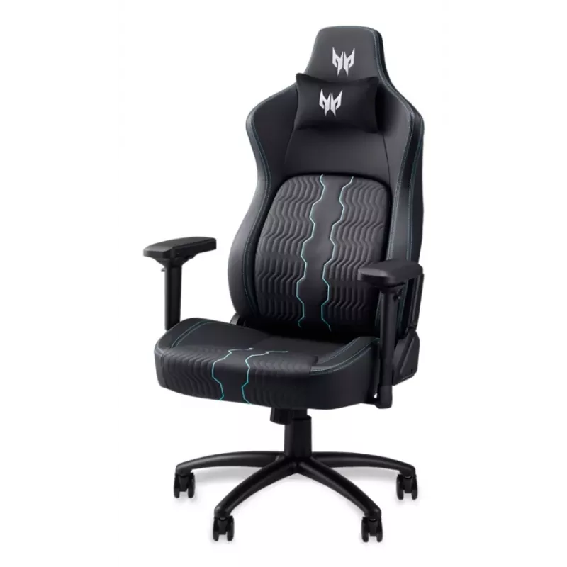 Spēļu krēsls Acer PGC371 Universāls spēļu krēsls Melns, Zils — universāla platforma, melns/zils
