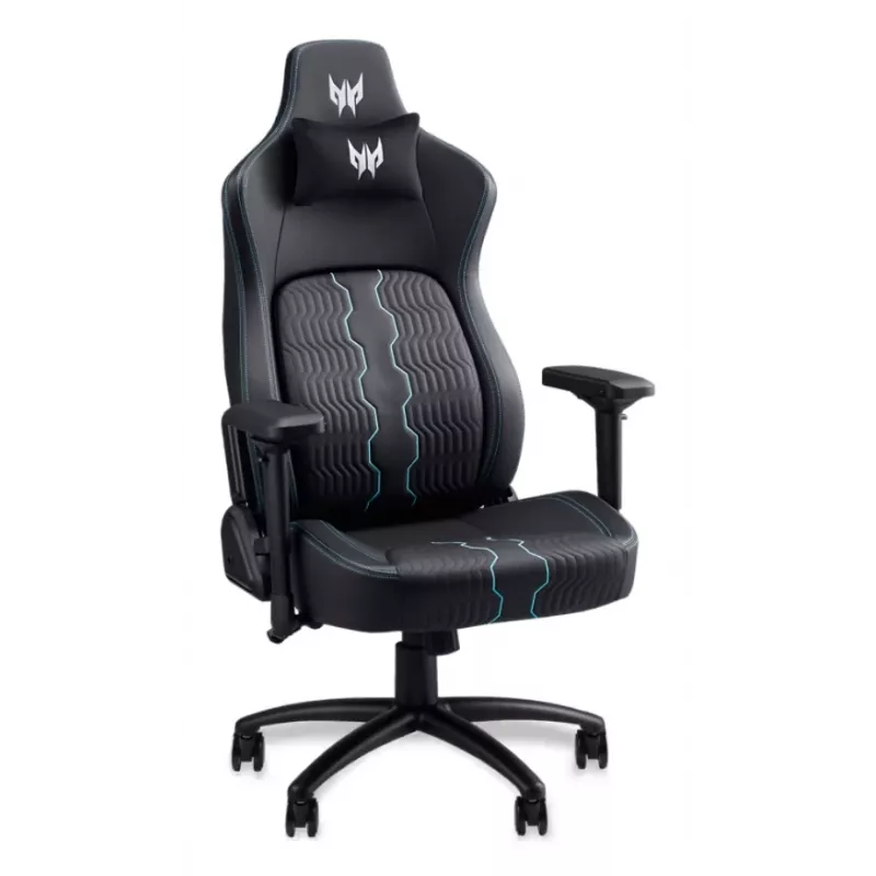 Spēļu krēsls Acer PGC371 Universāls spēļu krēsls Melns, Zils — universāla platforma, melns/zils