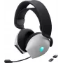 Alienware AW725H austiņas, vadu un bezvadu, galvas saite, spēlēm, USB Type-C, Bluetooth, melna, balta
