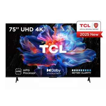 TCL V6C 75V6C televizors 190,5 cm (75 collas) 4K Ultra HD Smart TV Wi-Fi Metālisks 330 cd/m²