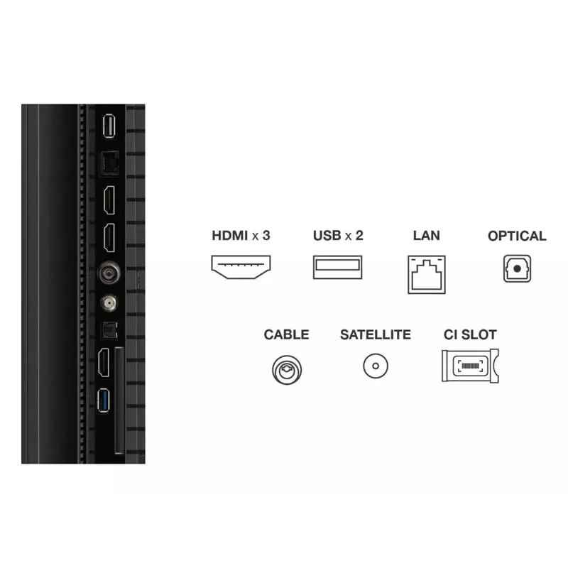 TCL T69C 75T69C TV 190.5 cm (75 collas) 4K Ultra HD Smart TV Wi-Fi Melns 350 cd/m²