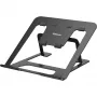 Fellowes Alumia Laptop Riser Portable Laptop Stand Max Size 15 inch Max Weight 5kg Melns