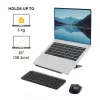 Fellowes Alumia Laptop Riser Portable Laptop Stand Max Size 15 inch Max Weight 5kg Melns