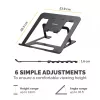 Fellowes Alumia Laptop Riser Portable Laptop Stand Max Size 15 inch Max Weight 5kg Melns