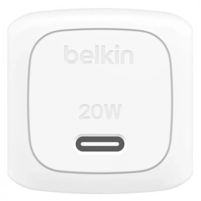 BELKIN sienas lādētājs - Boostcharge - kompakts USB-C 20 W PPS - balts
