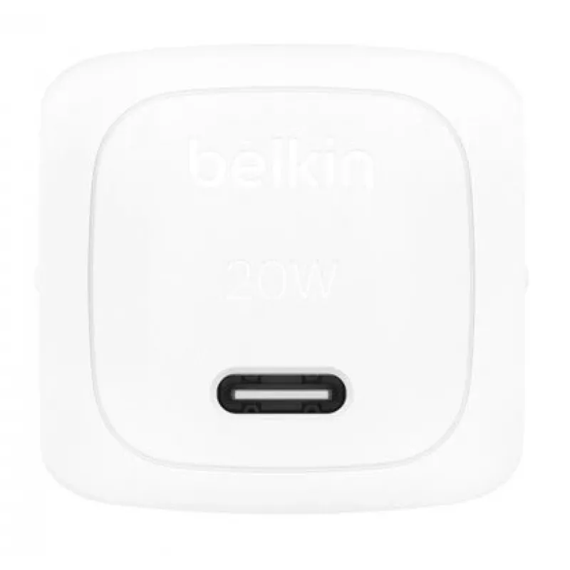 BELKIN sienas lādētājs - Boostcharge - kompakts USB-C 20 W PPS - balts
