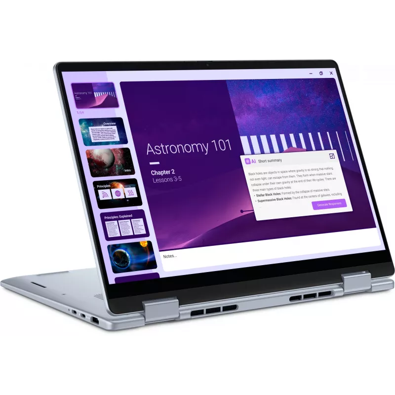 DELL 14 Plus 2-in-1 DB04250 Copilot+ PC Intel Core Ultra 9 288V Hibrīds (2-in-1) 35,6 cm (14 collu) Skārienekrāns Full HD+ 32 GB LPDDR5x-SDRAM 1 TB SSD Wi-Fi 7 (802.11be) Windows 11 Pro Zils
