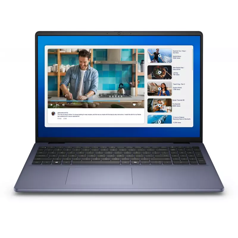 DELL DC16251 Intel Core 7 150U klēpjdators 40,6 cm (16 collu) Full HD+ 16 GB DDR5-SDRAM 512 GB SSD Wi-Fi 6E (802.11ax) Ubuntu Linux zils