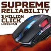 Spēļu pele Acer Nitro NMW200 — abpusēja, optiska 7200 DPI, 7 pogas, USB Type-A, melna
