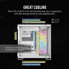 CORSAIR Pc Case - Icue Link 6500x RGB Mid-tower Dual Chamber balta