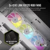 CORSAIR Pc Case - Icue Link 6500x RGB Mid-tower Dual Chamber balta