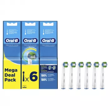 Oral-B Precision Clean 80339528 zobu birstes uzgalis 6 gab. Balts