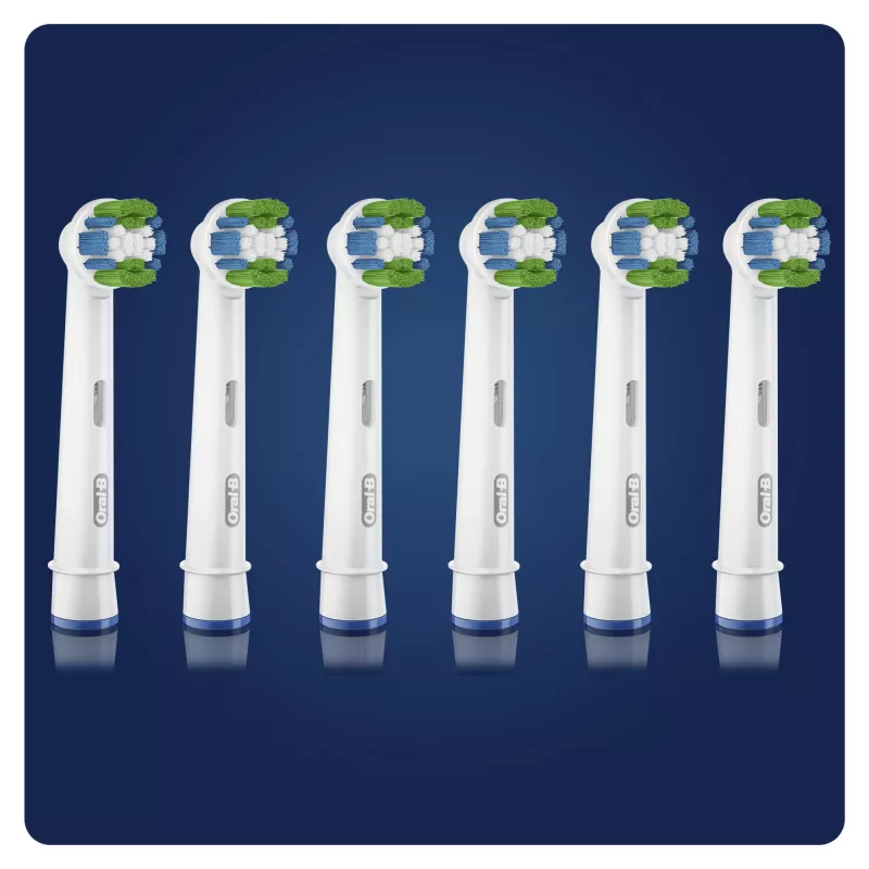 Oral-B Precision Clean 80339528 zobu birstes uzgalis 6 gab. Balts