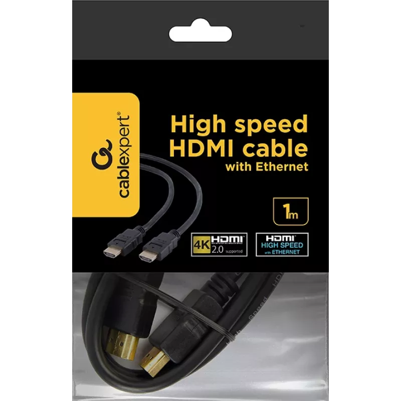 GEMBIRD HDMI v.1.4 vīrieša-vīrieša kabelis 1m lieltirgotava