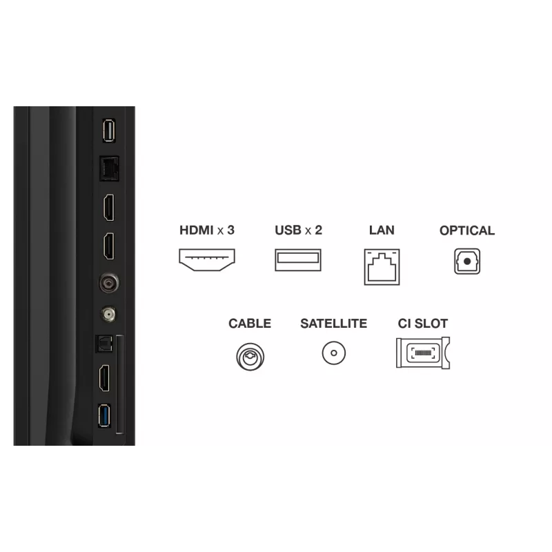 TCL T69C 85T69C televizors 2.16 m (85 collas) 4K Ultra HD Smart TV Wi-Fi Melns