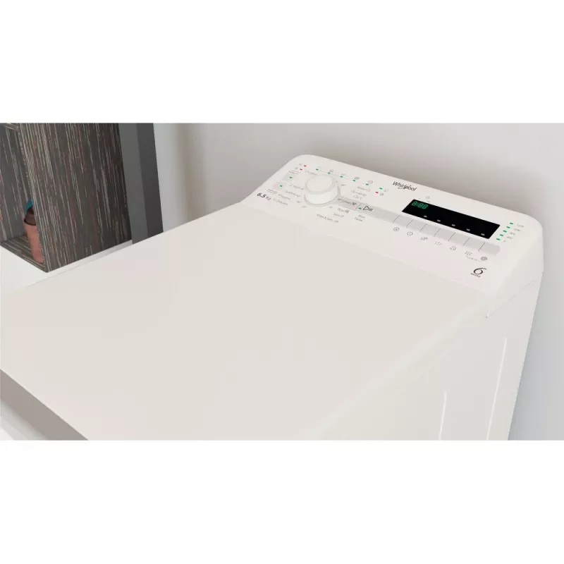Whirlpool TDLR 65230SS EU/N veļas mazgājamā mašīna ar augšējo ielādi 6,5 kg 1151 apgr./min Balta