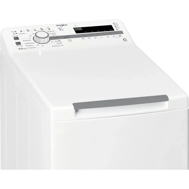 Whirlpool TDLR 65230SS EU/N veļas mazgājamā mašīna ar augšējo ielādi 6,5 kg 1151 apgr./min Balta