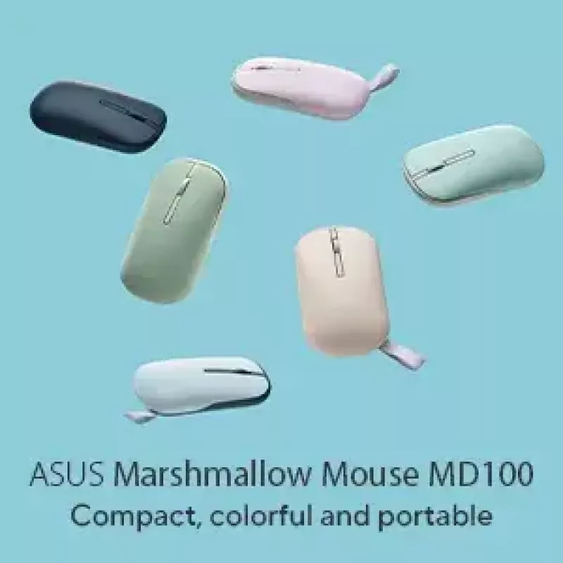 ASUS Marshmallow MD100 pele Office Abpusēja RF Bezvadu + Bluetooth Optiskā 1600 DPI