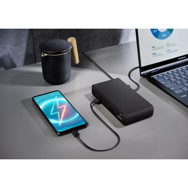 ASUS Triple Display USB-C Dock DC300 Docking USB 3.2 Gen 2 (3.1 Gen 2) Type-C Melns