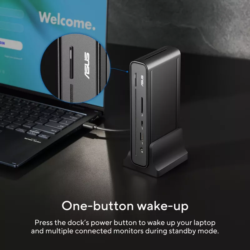ASUS Triple Display USB-C Dock DC300 Docking USB 3.2 Gen 2 (3.1 Gen 2) Type-C Melns
