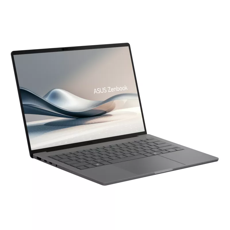 Portatīvais dators ASUS Zenbook A14 UX3407RA-QD010W — Qualcomm Snapdragon X1E-78-100, 14 collu WUXGA, 32 GB RAM, 1 TB SSD, Windows 11 Home, Pelēks