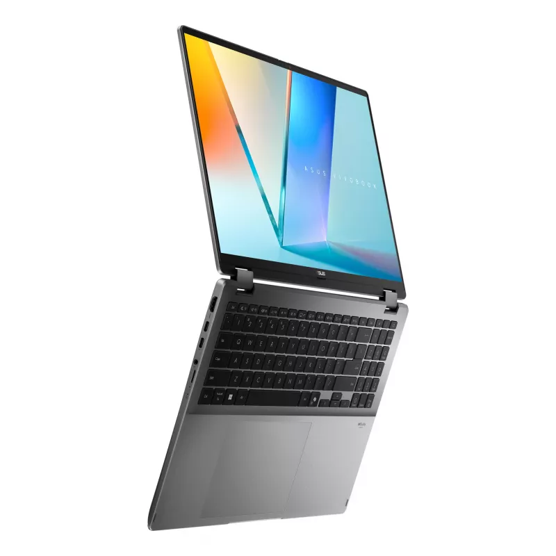 ASUS Vivobook 16 Flip TP3607SA-RJ033W Copilot+ PC Intel Core Ultra 7 256V Hybrid (2-in-1) 40,6 cm (16 collu) Skārienekrāns 3K 16 GB LPDDR5x-SDRAM 1 TB SSD Wi-Fi 7 (802.11be) Windows 11 Home Melns, Pelēks