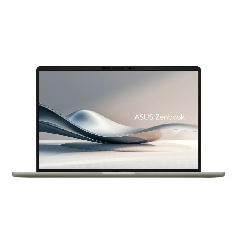 ASUS Zenbook A14 UX3407QA-QD202W Copilot+ PC Snapdragon X1-26-100 klēpjdators 35,6 cm (14 collu) WUXGA 16 GB LPDDR5x-SDRAM 512 GB SSD Wi-Fi 6E (802.11ax) Windows 11 Home Bēšs