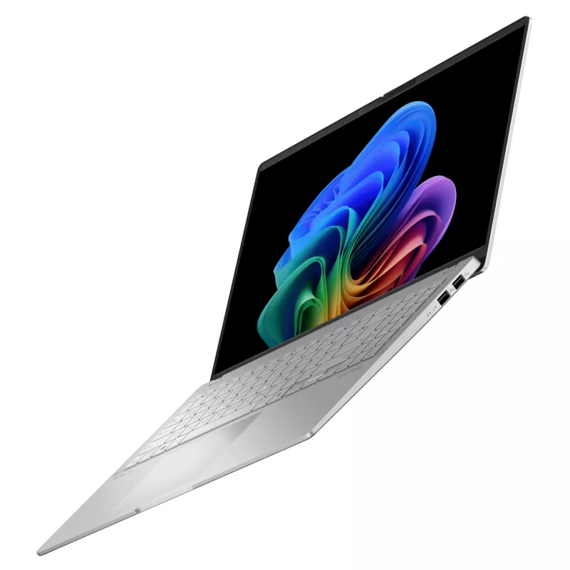 Portatīvais dators ASUS Vivobook S 15 S5507QA — Qualcomm Snapdragon X1E-78-100, 15,6 collu 3K, 32 GB RAM, 1 TB SSD, Windows 11 Home, Sudraba