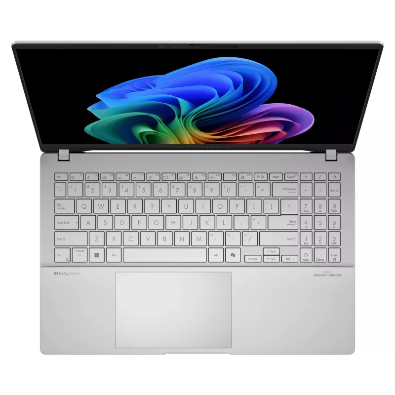 Portatīvais dators ASUS Vivobook S 15 S5507QA — Qualcomm Snapdragon X1E-78-100, 15,6 collu 3K, 32 GB RAM, 1 TB SSD, Windows 11 Home, Sudraba
